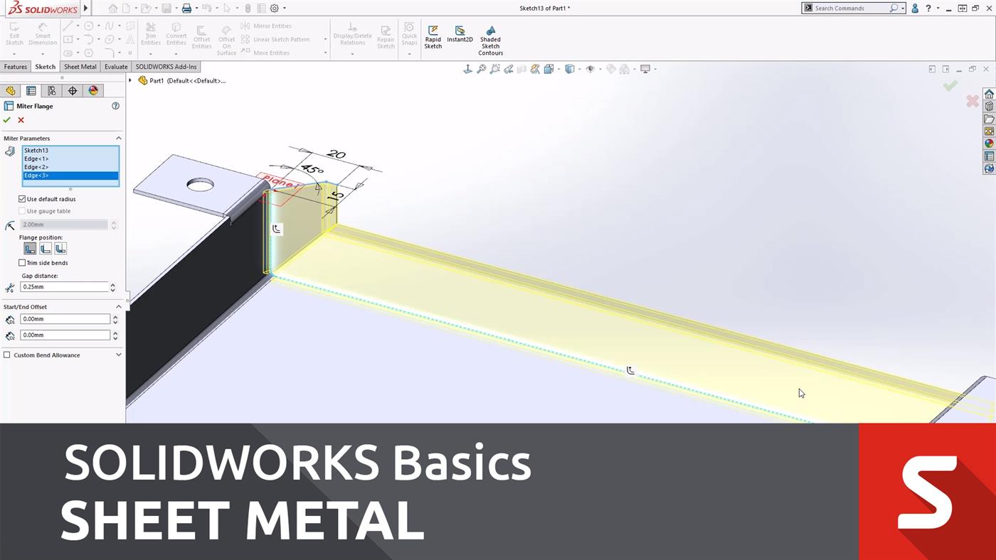 solidworks 2020 sheet metal