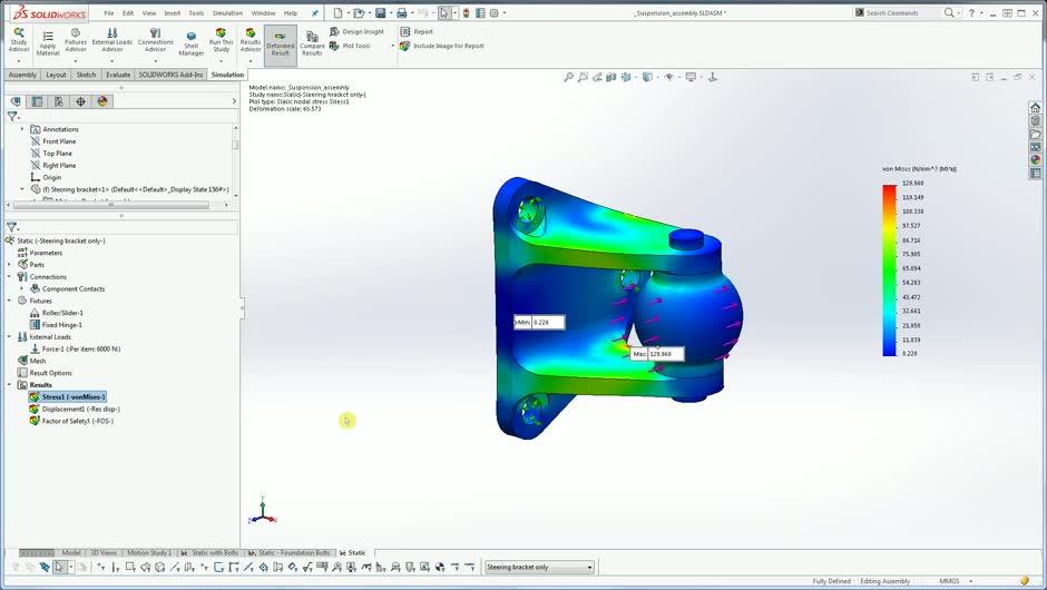 Fatigue and Frequency Analysis using SOLIDWORKS Simulation