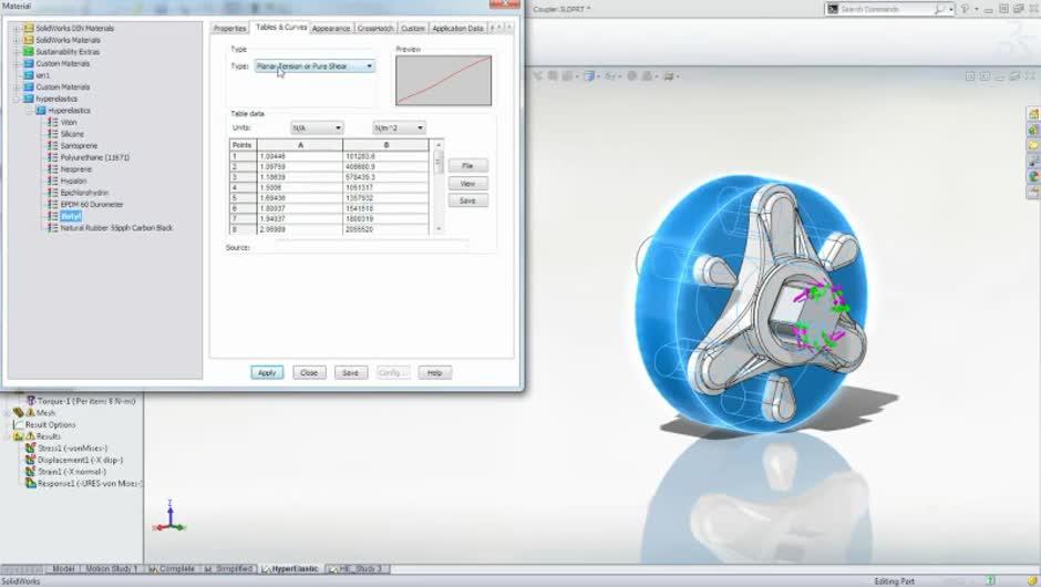 SolidWorks Simulation Capabilities - Non Linear Analysis