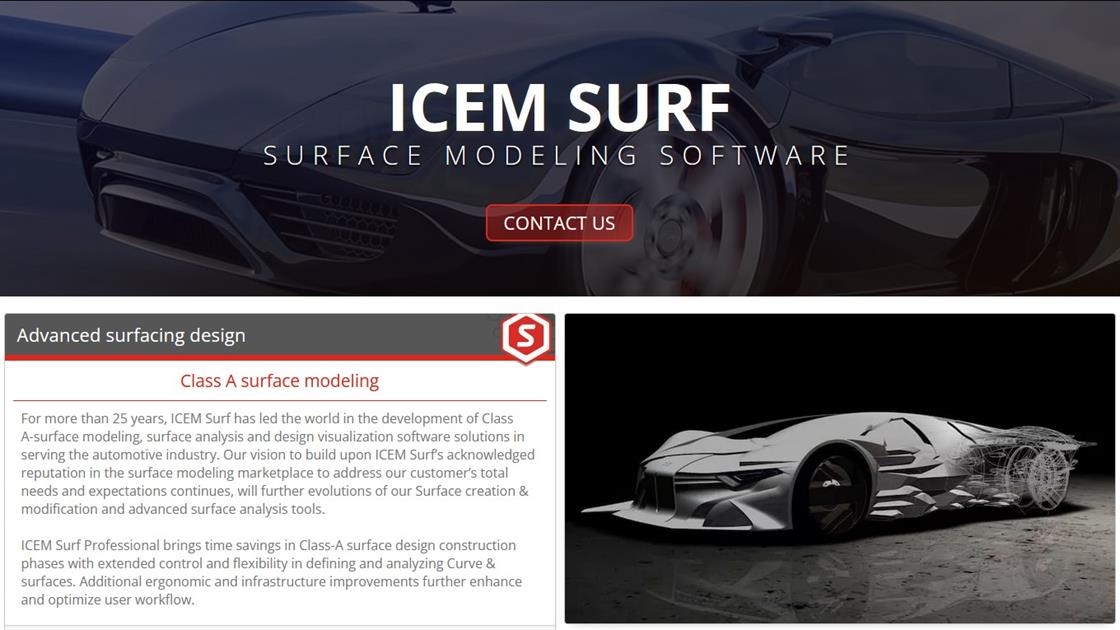 CATIA ICEM Surf - High quality Class A surfacing tools to the automoti