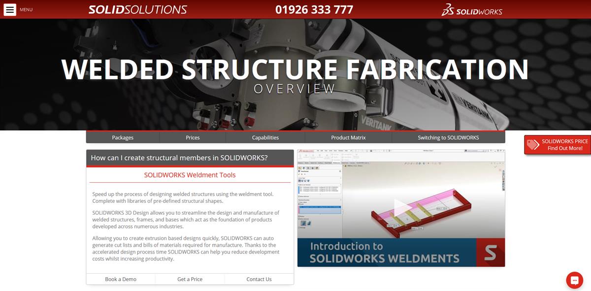 Welded Structure Design Capabilities in SOLIDWORKS