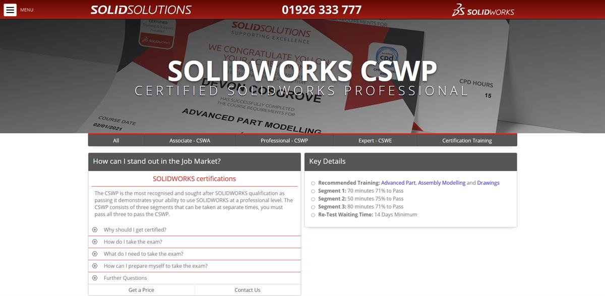 lindy solidworks certification