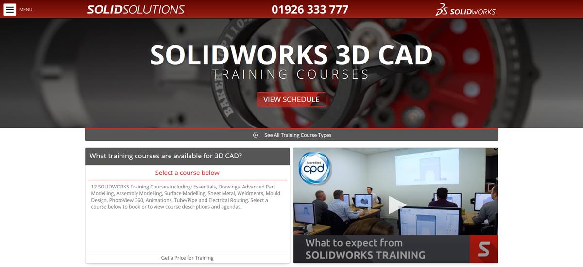 SolidWorks 3D CAD Training Courses | Solid Solutions