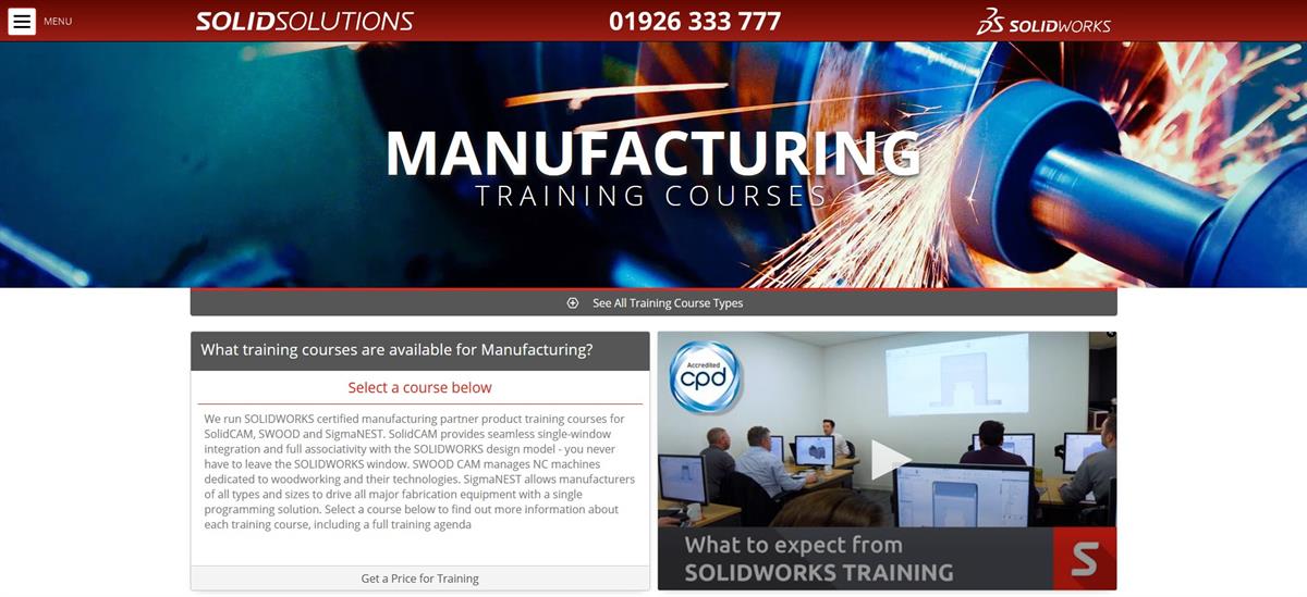 Manufacturing Training Courses | Solid Solutions